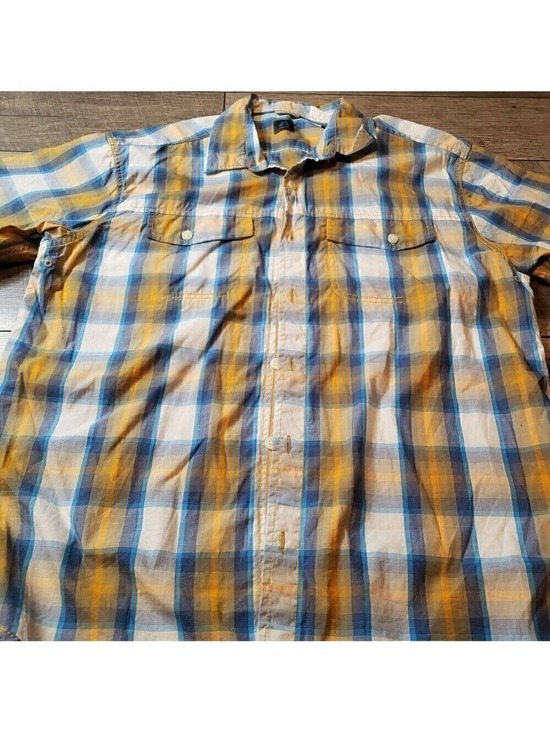 Just Keep Livin Other - Just Keep Livin Men's Button Up Plaid Shirt